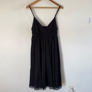 J. Crew Black V-neck Baby Doll Dress, 8 (7)